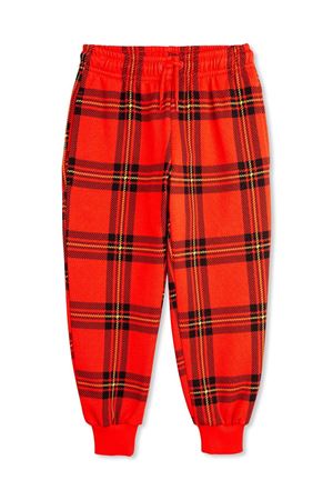 Pantaloni sportivi a quadri rosso MINI RODINI KIDS | 2473013842RED